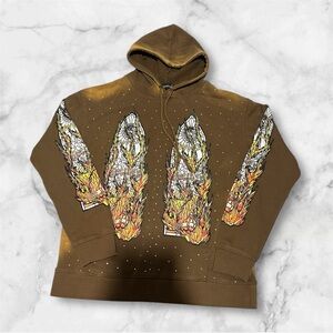 Who decides war brown hoodie